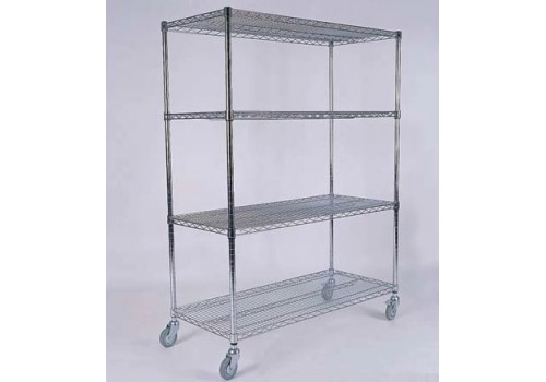 Four-Layer Antistatic Stainless Steel Cart